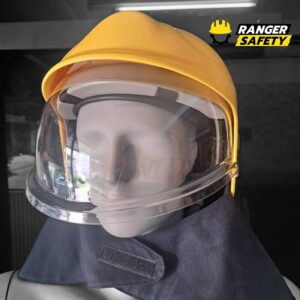 หมวกดับเพลิงพร้อมกระบังหน้ากันแรงกระแทก รุ่น Pacific (สีเหลือง)