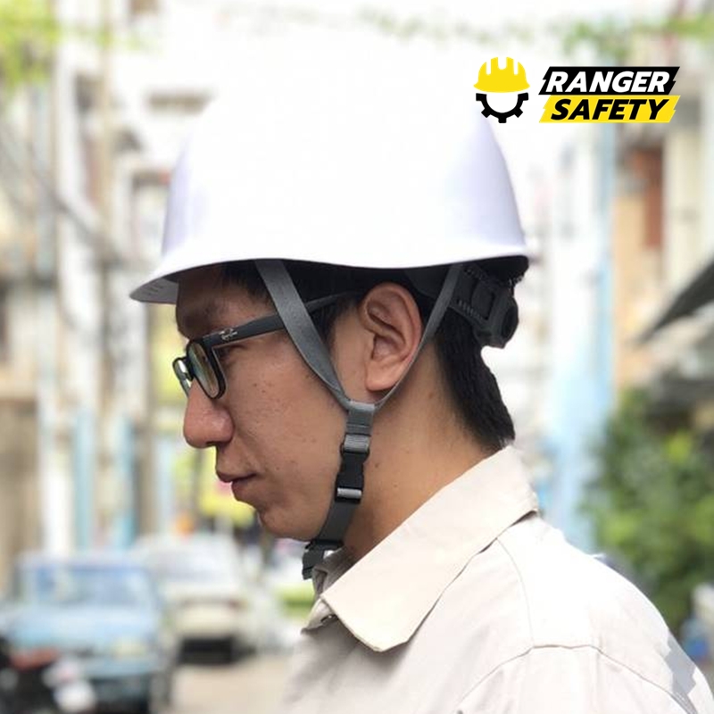 หมวกเซฟตี้ญี่ปุ่นทรงกลมปรับหมุน (มีรองในโฟม)