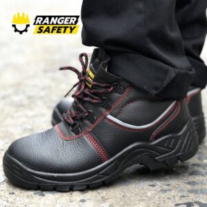 น้ำหนักเบาที่สุด รองเท้าหัวเหล็กพื้นเสริมสแตนเลส หุ้มข้อ ทรง Sport รุ่น Super Safety
