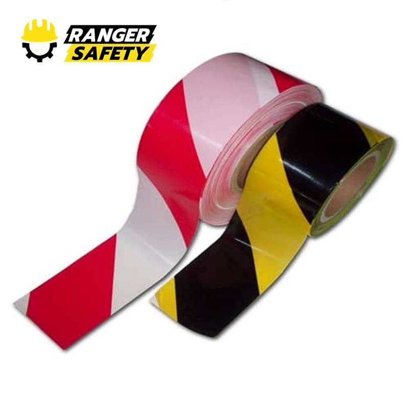 ยูโรเทป เทปกั้นเขต เทปขาวแดง เทปเหลืองดำ EURO TAPE 3″x500m